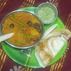 A picture of Kokum drumstick sambar.