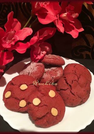 A picture of Red velvet cookies.