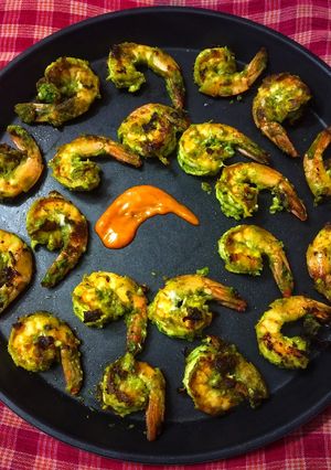 A picture of Hara Bhara Masala Prawn.