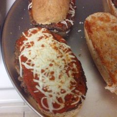 A picture of Hamburger steak sub.