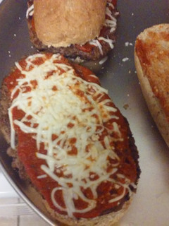 A picture of Hamburger steak sub.