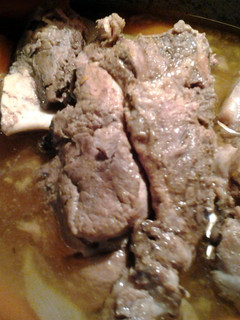 A picture of oven roasted Boston butt pork roast.