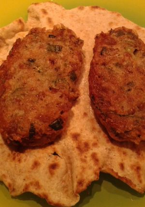 A picture of Red bean patties.
