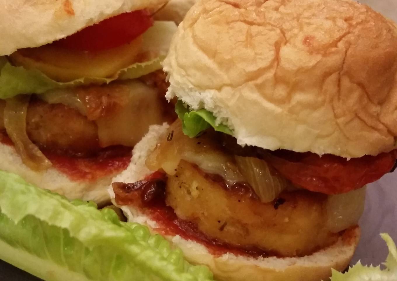 Healthy chicken burger sliders
