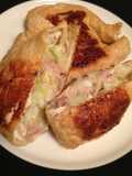 Thin-fried Tofu Stuffed with Cabbage Tuna and Cheese