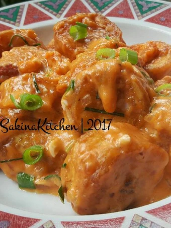 Langkah Gampang Menyiapkan Resep Udang / Tofu Telur Asin yang Uenak Anti Ribet, Uenak Banget