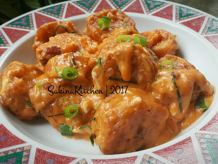 Langkah Gampang Menyiapkan Resep Udang / Tofu Telur Asin yang Uenak Anti Ribet, Uenak Banget