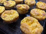 A picture of egg bites in oven