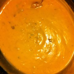 A picture of Roasted Butternut squash Soup.