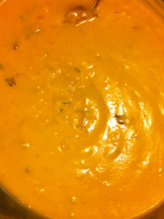 A picture of Roasted Butternut squash Soup.