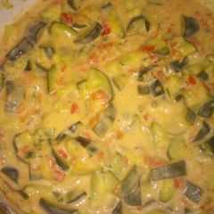 A picture of Creamy Cheesy Zucchini.