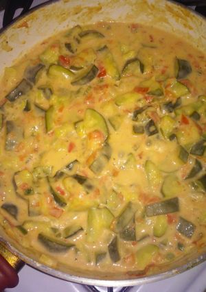 A picture of Creamy Cheesy Zucchini.