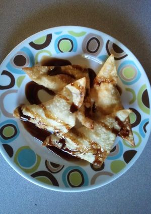 A picture of Fried Chicken Wontons.