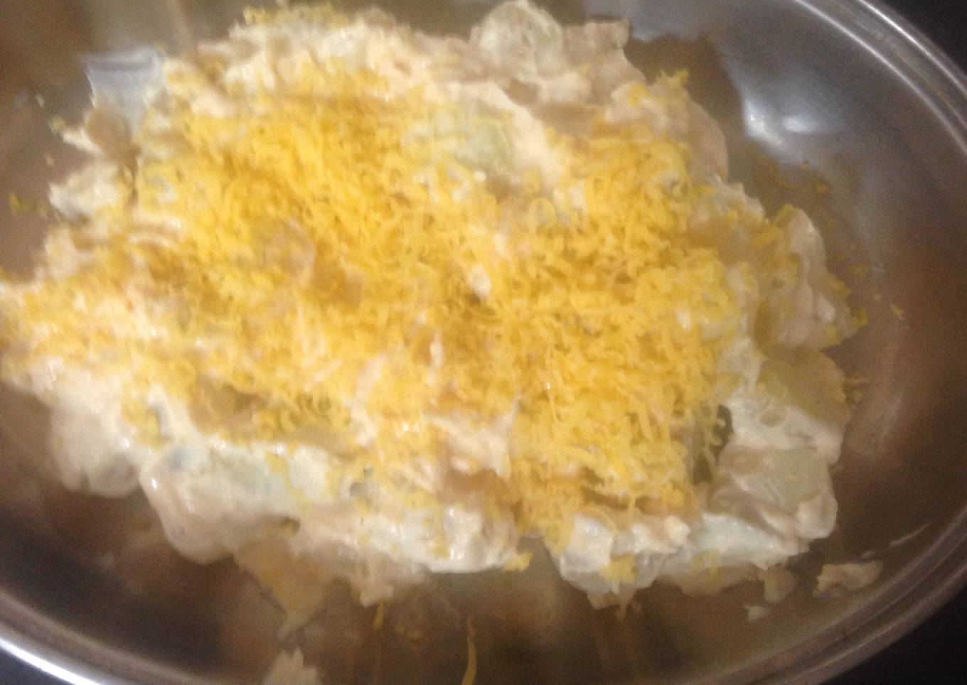My spicy potato cheese salad;