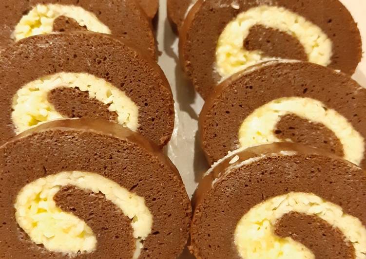 Keto Coklat Keju Rollcake