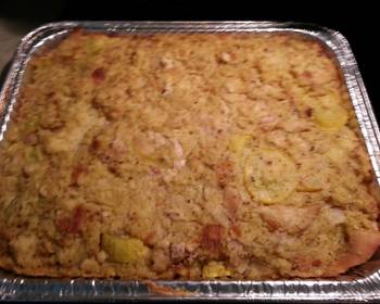 Fresh, Cooking Recipe Chicken Squash and cornbread dressing Delicious Perfect