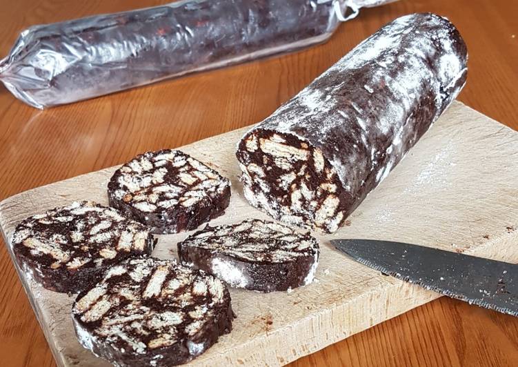 Salame al cioccolato senza uova