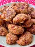 Frittelle di zucchine, alici e nepitella (mentuccia)