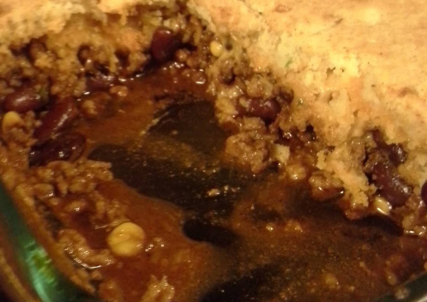 Making cornbread for tacos