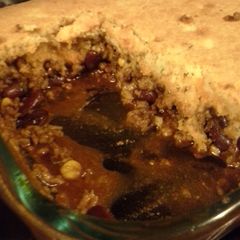 A picture of Taco cornbread bake.