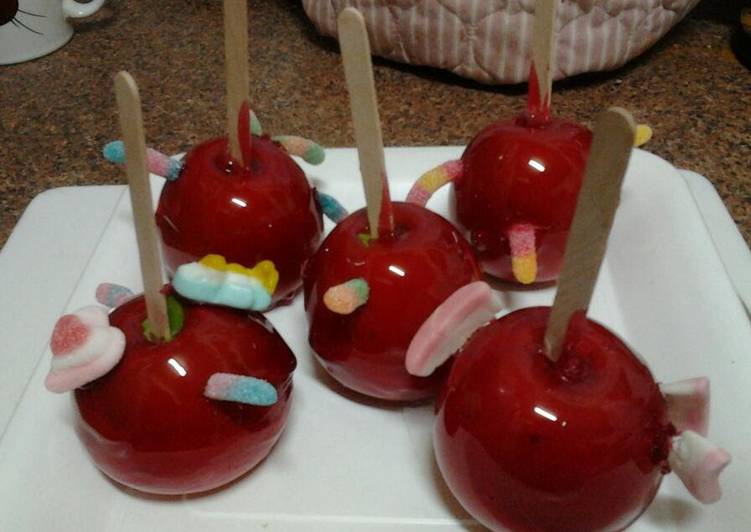 Recipe of Quick Ladybirds Halloween or Plain Toffee Apples