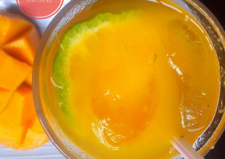 Steps to Make Ultimate Mango lemonade!