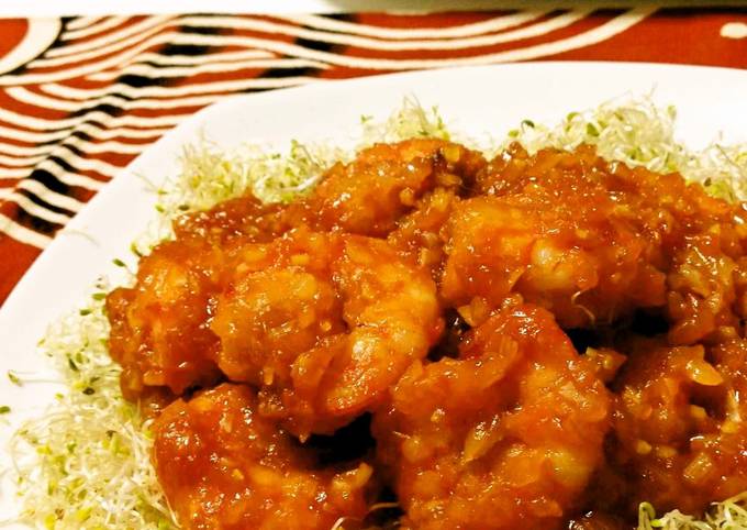 Recipe of Ultimate Made Simple with Combined Seasoning Base! My Original Chili Shrimp