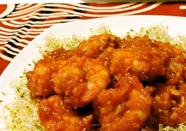Simple Way to Make Homemade Made Simple with Combined Seasoning Base! My Original Chili Shrimp