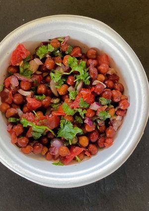 A picture of Chana Salad.