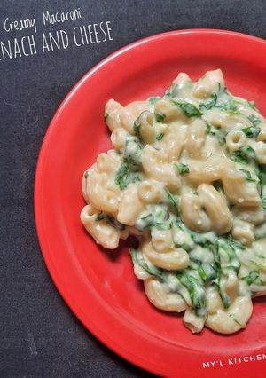Foto resep Creamy Macaroni Spinach and Cheese