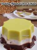 Puding Alpukat Oreo Coklat