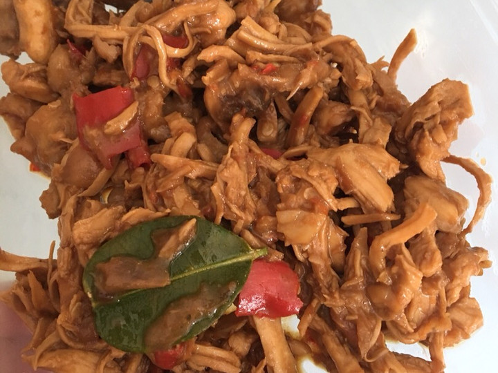 Resep Ayam Suwir Pedas Manis Anti Gagal