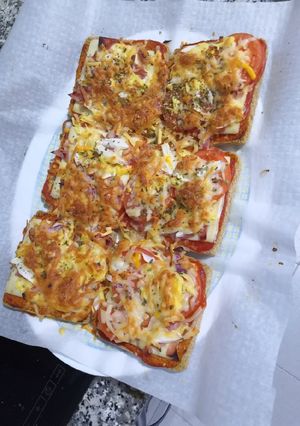 Una foto de Panini de pan de molde integral