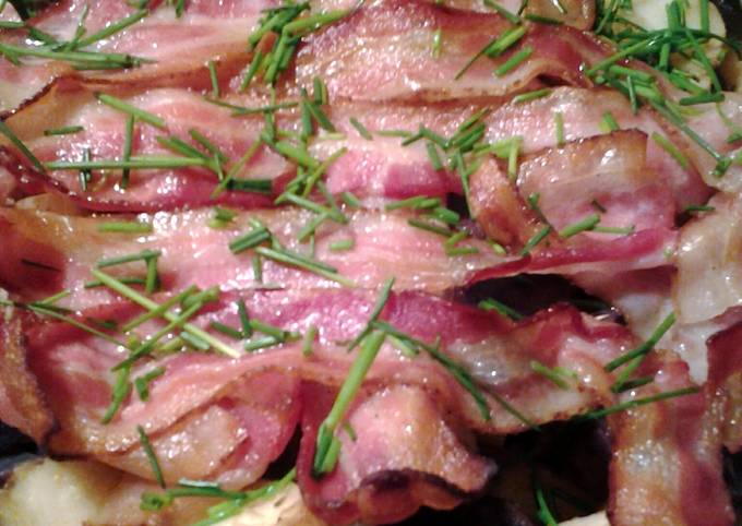 Steps to Make Mario Batali roasted potatoes and bacon