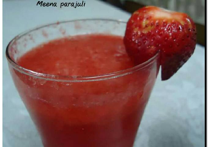 Simple Strawberry shake 😊😊😊