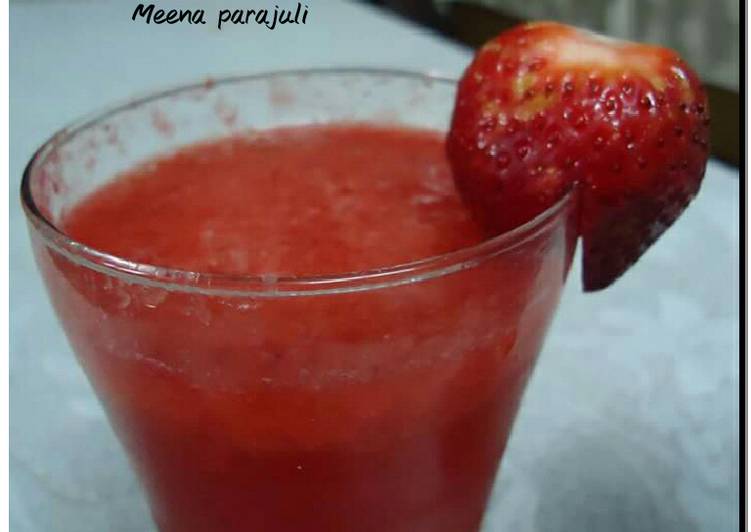 Simple Strawberry shake 😊😊😊