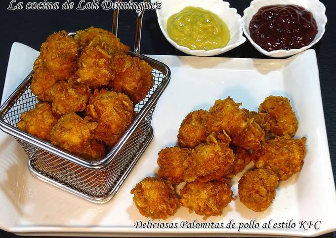Deliciosas Palomitas de pollo al estilo KFC, caseras y súper fácil Receta  de lolidominguezjimenez- Cookpad