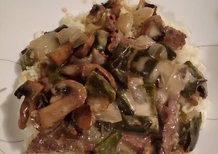 Recipe of Super Quick Homemade TX&#39;s Style ~ Round Steak Poblano Especial