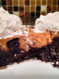 A picture of Brownie Pumpkin Pie Bars.