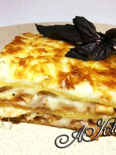 Фото Лазанья с телятиной и грибами.