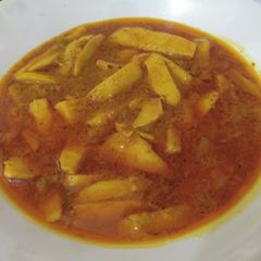 A picture of Vegetable of taro root (arbi ki sabji).