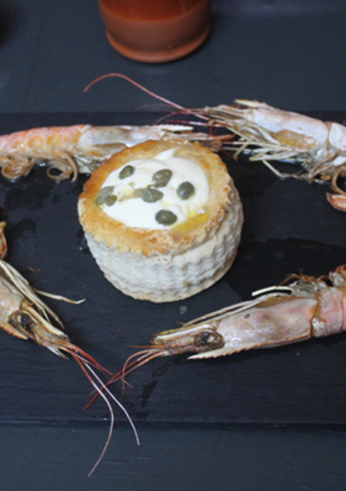 Una foto de Volován de atún con gambas