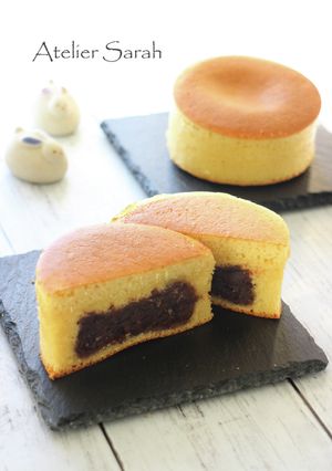 A picture of Easy Imagawa-yaki (Obanyaki) with Pancake Mix in a Skillet.