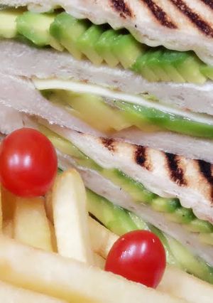 A picture of Kanya's Avocado and Honey Sandwiches.