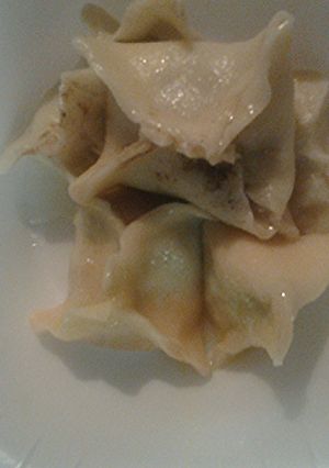 A picture of Homemade wonton or eggroll wrappers.