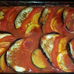 Baked ratatouille A picture of Baked ratatouille.