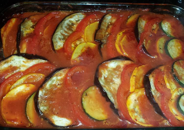 Quick and Easy Baked ratatouille