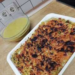 معكرونه بالجبن والخضار 😍😋-レシピのメイン写真
