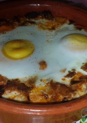 صورة لوصفة غراتان خضار بالبيض مقلي