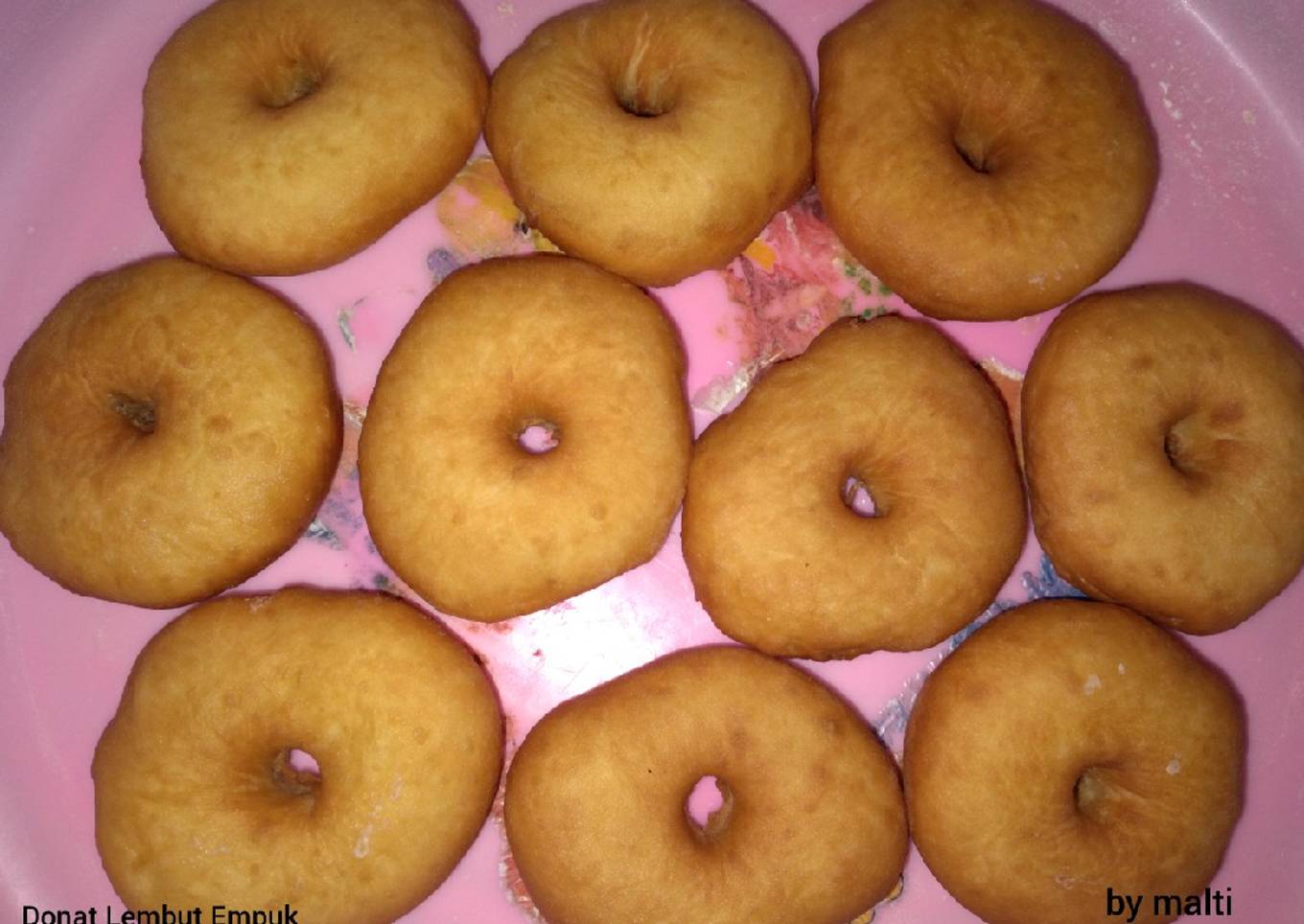 Donat Lembut Empuk Tanpa Ulen dan Tanpa Mixer